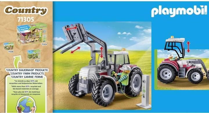 Image du produit Playmobil Grand tracteur (71305, Playmobil Country)