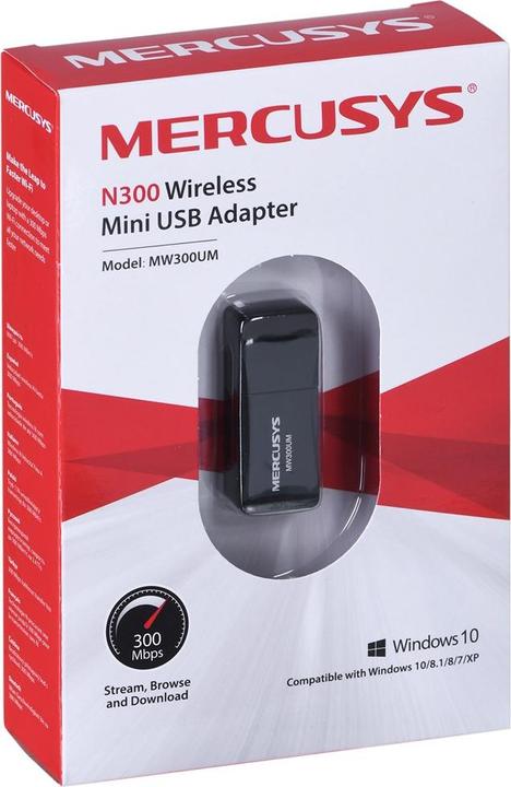 Image du produit Mercusys MW300UM Carte réseau Intégrée USB (USB)