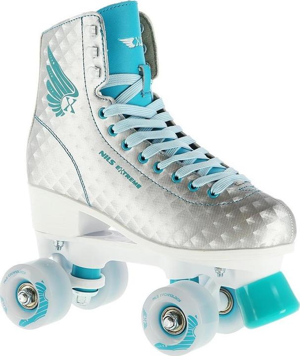 Nils Extreme Extreme NQ14198 roller skates silver and turquoise, size 35 (35)
