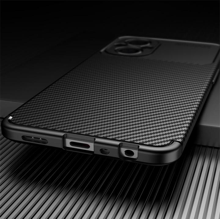 Produktbild Screenguard Xiaomi Poco M5 Hülle Carbon Design TPU Case (Xiaomi Poco M5)
