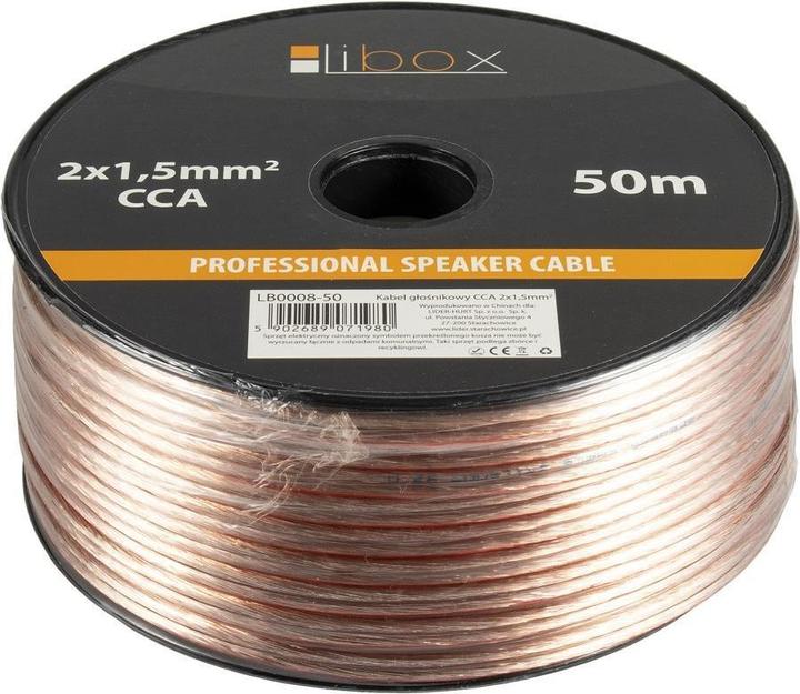 Produktbild Libox Kabel 2x1,50 Lautsprecherkabel LB0008-50 (50 m)
