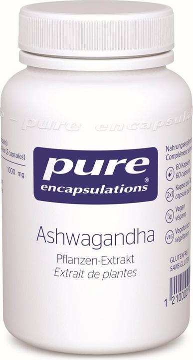 Actual product image Pure encapsulations Ashwagandha (60 Piece, Capsules, 75 g)