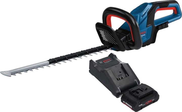 Produktbild Bosch Professional Bosch GHE 18V-50 Professional Akku Heckenschere 18 V 50 cm Brushless + 1x ProCORE Akku 4,0 Ah + (Akkubetrieb)