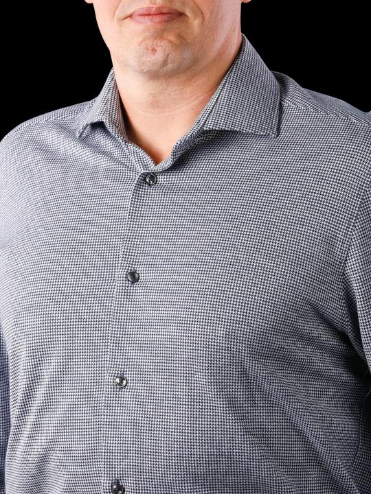 Produktbild The Basics Hemd Modern Fit Hai bügelleicht glencheck (39)