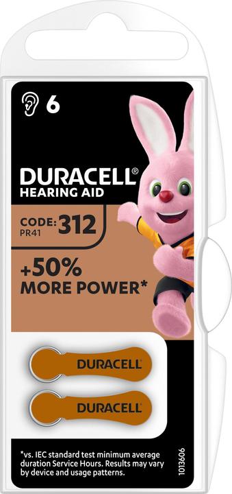 Produktbild Duracell Electronics Easy Tab (6 Stk., A312, 160 mAh)