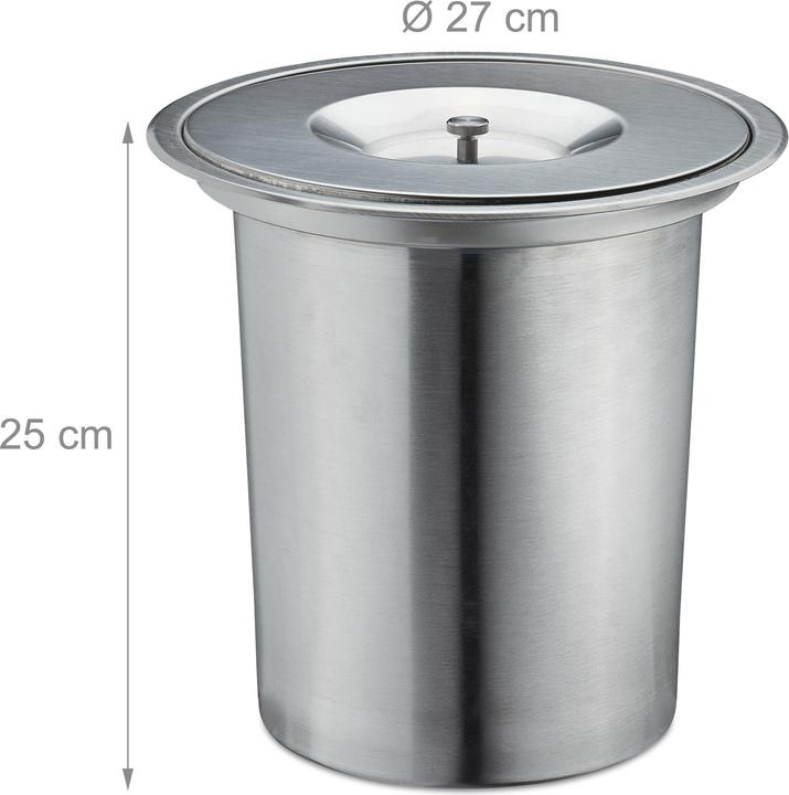 Image du produit Relaxdays Mülleimer Arbeitsplatte (8 l)