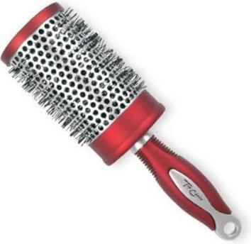TOP Haarbürste Exclusive Grösse XL rund silber/burgund (62049-01)