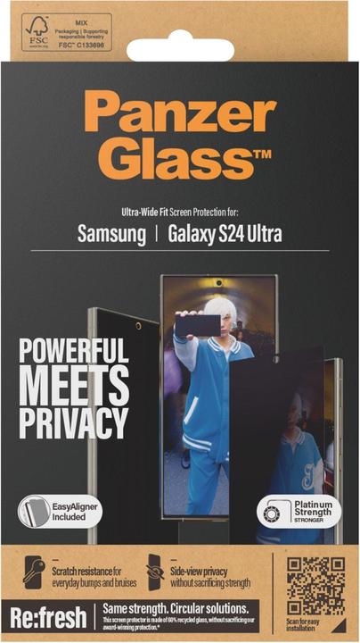 Produktbild PanzerGlass Privacy (1 Stück, Samsung Galaxy S24 Ultra)