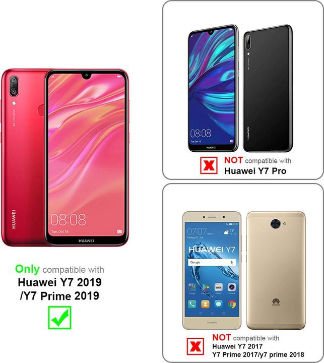 Image du produit Cadorabo Book avec fonction stand Cover (Huawei Y7 (2019), Huawei Y7 Prime (2019))