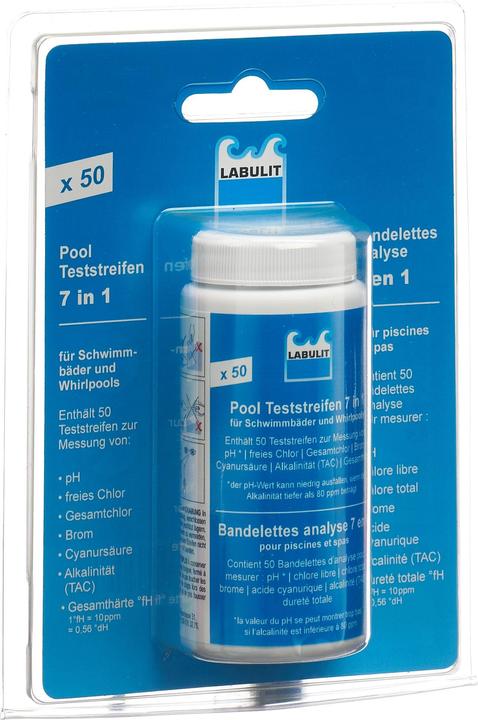 Labulit Strisce reattive per piscina 7in1 (60 g, 1224 ml)