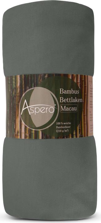 Produktbild Aspero 2 x Bambus Spannbettlaken Macau (180-200 x 200 x 30 cm)