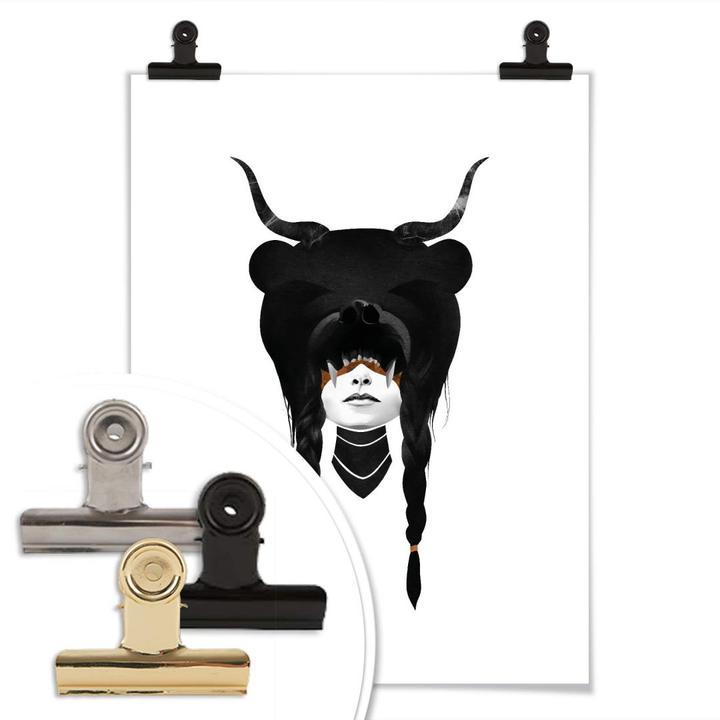 Image du produit Trenddeko Bear Warrior - Guerrière de l'ours (24 x 30 cm)