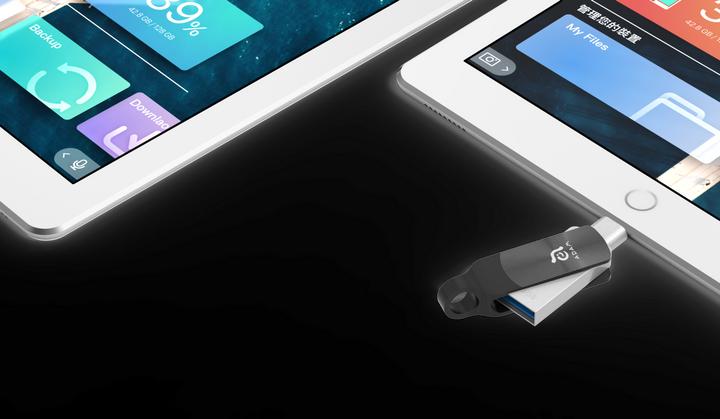 Actual product image Adam Elements iKlips Duo+ (128 GB, USB-A)