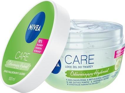 Actual product image NIVEA Care Fresh Hybrid Gel face cream for oily and combination skin with hyaluronic acid 100ml (100 ml, 24h cream)