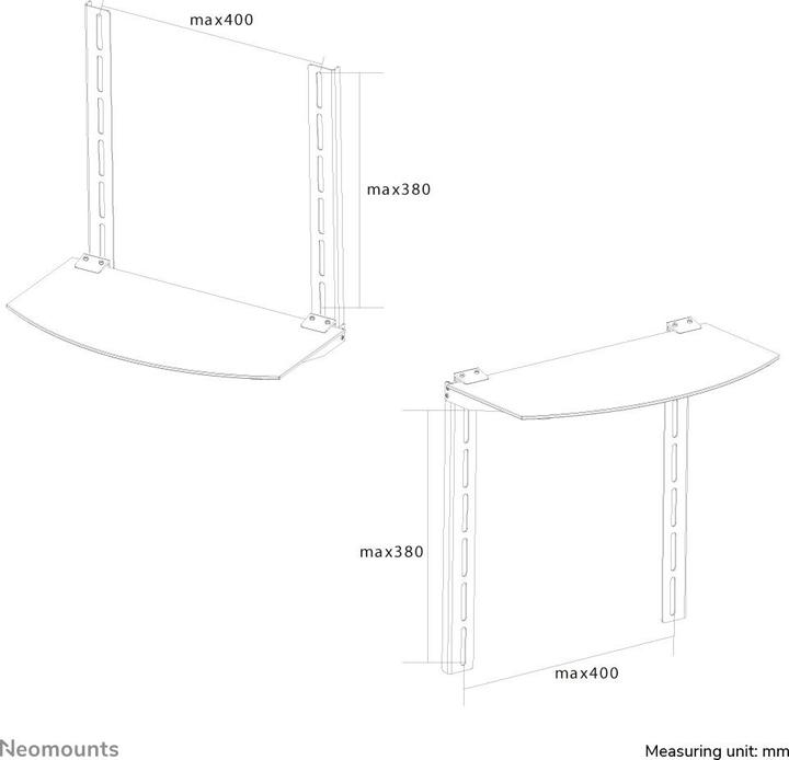 Produktbild Neomounts NS-Shelf100 (Decke, 55")