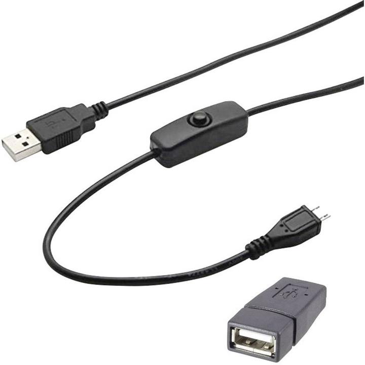 Produktbild Renkforce USB Verlängerungskabel mit Ein-/Aus-Schalter 1.5 m (1.50 m, USB 2.0)