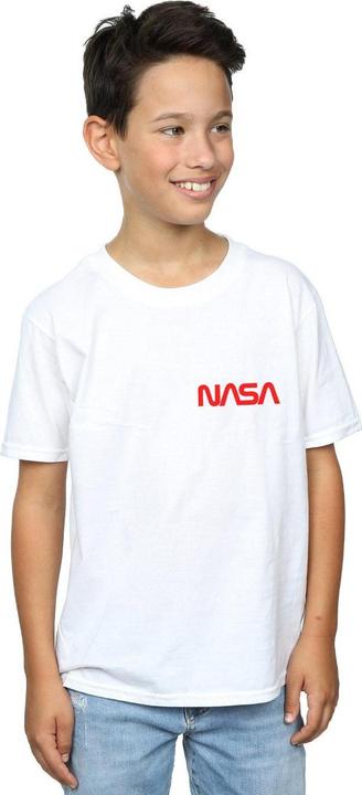 Immagine prodotto Nasa Modern Logo Chest Maglietta Ragazzi (128)