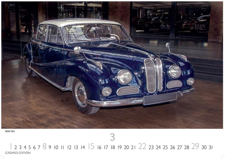 Produktbild BMW Classic Cars 2026 L 35x50cm (35 x 50 cm, Deutsch)