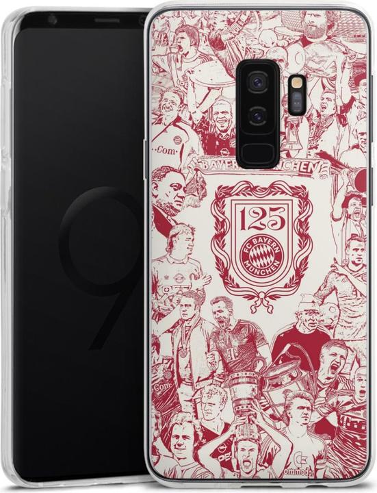 Produktbild DeinDesign Silikon Hülle für Samsung Galaxy S9 Plus Duos Handyhülle Case Smartphone Schutzhülle FCB 125 Jahre (Samsung Galaxy S9+)