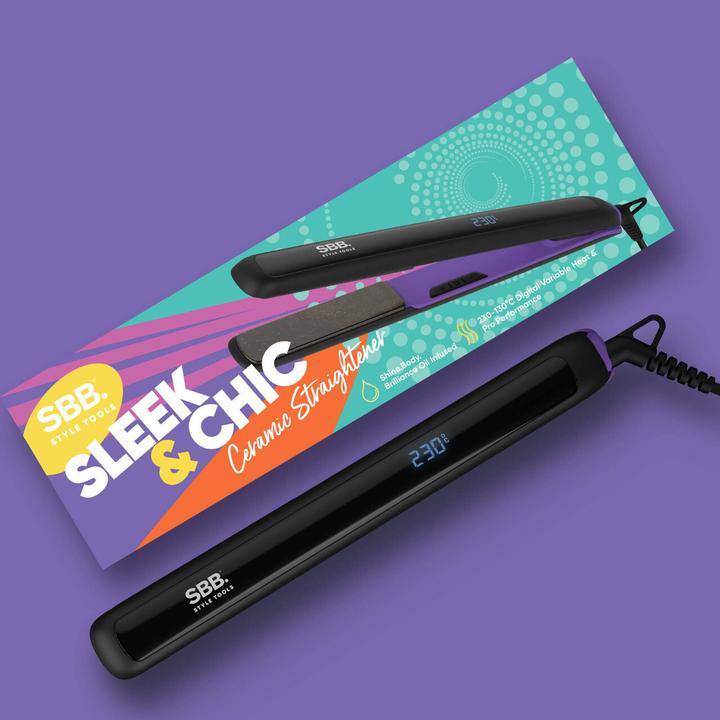 Immagine prodotto Homedics Piastra in ceramica Sleek & Chic (Piastra per capelli)