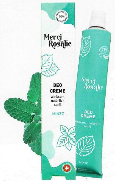 Actual product image Merci Rosalie Déodorant crème menthe (Crème, 50 ml)