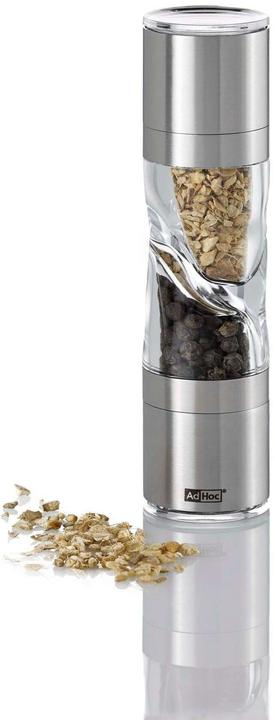 Produktbild AdHoc Gewürzmühle DUOSPICE stahlgrau (Diverse Gewürze)