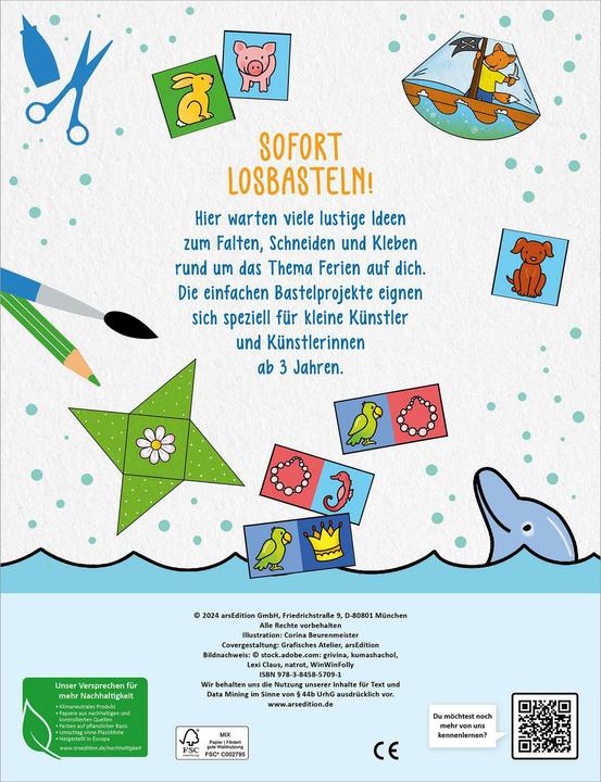Actual product image Bastelhefte: Mein erstes grosses Ferien-Bastelheft (German, Corina Beurenmeister, 2024)