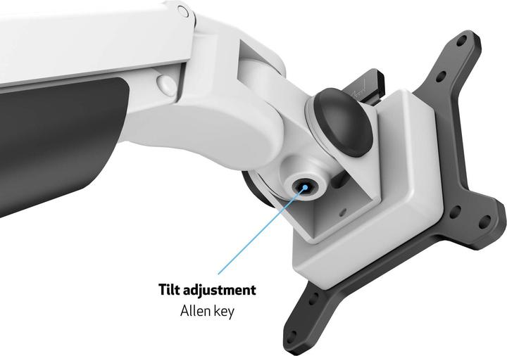 Actual product image Multibrackets Monitor Arm Single White (Table, 32")