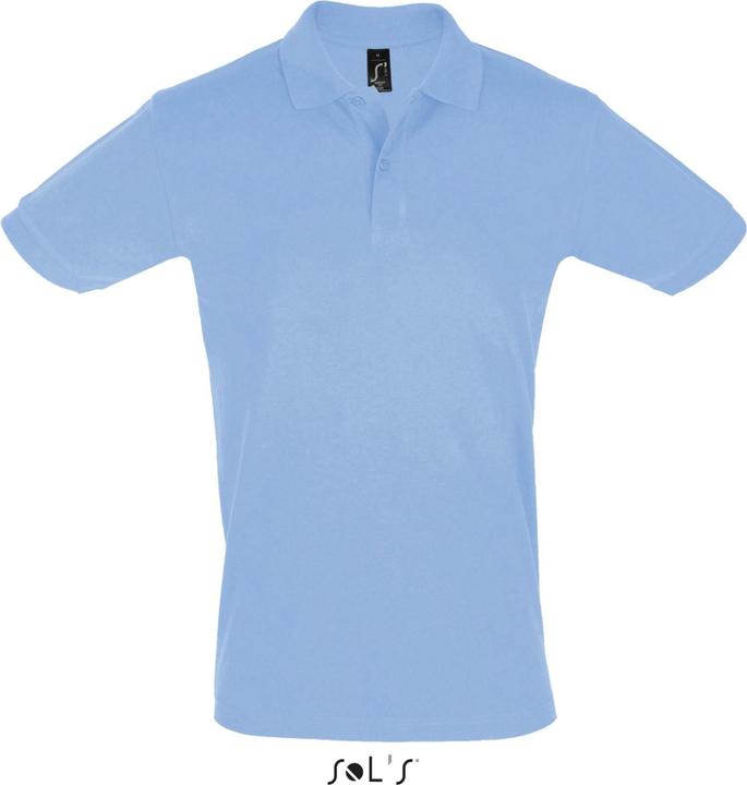 sky blue piqué