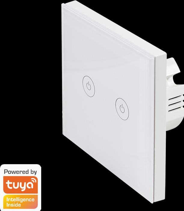Actual product image LogiLink Smart Home Wi-Fi Wall Switch 2-Fold