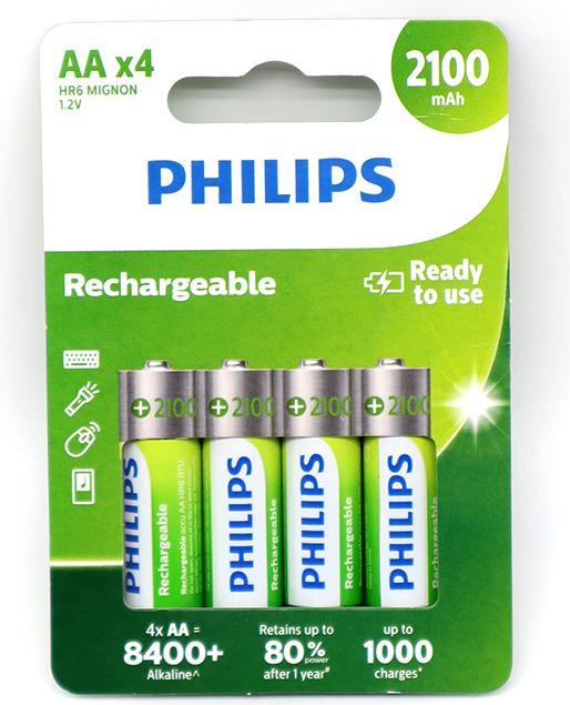 Produktbild Philips Battery Multilife AA / R6 2100mAh 4 pcs. (4 Stk., AA, 2100 mAh)
