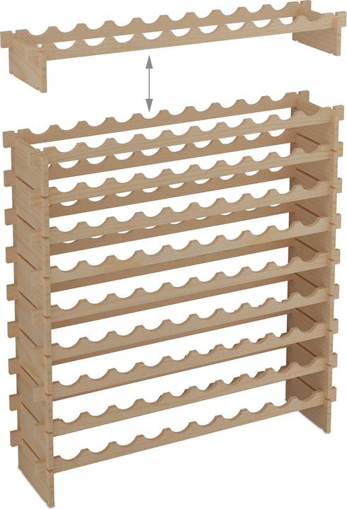 Actual product image Relaxdays Weinregal (103 x 25 x 120 cm, 100 Fl.)