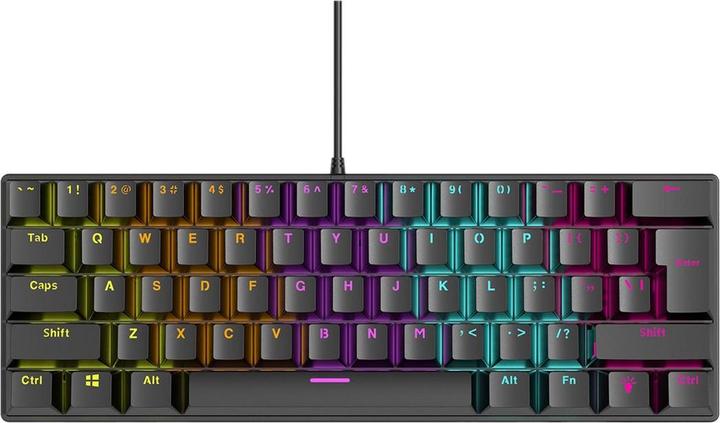 Actual product image Rampage Plower K60 RMP Blue Switch Keyboard (PLOWER K60) (DE, Cable)