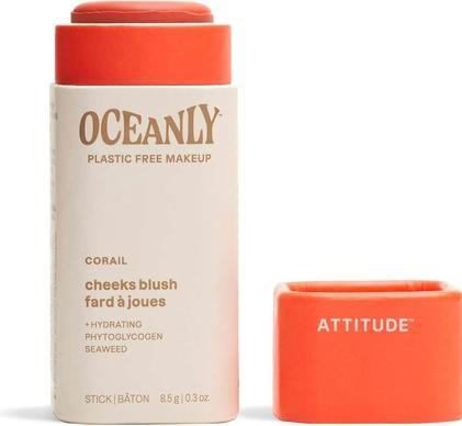Attitude Oceanly Plastic-Free Lightweight Blush Stick Titanium Dioxide-Free