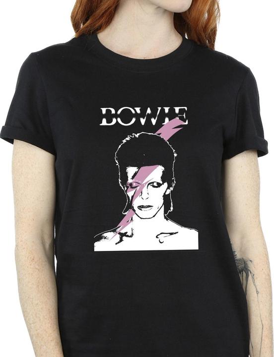 Immagine prodotto David Bowie Pink Flash Maglietta Ampia Donna (M)