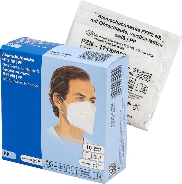 Actual product image Hygostar 10 respirators FFP2 NR DIN EN 149:2001, A1:2009 (FFP2 NR D, 10 x)
