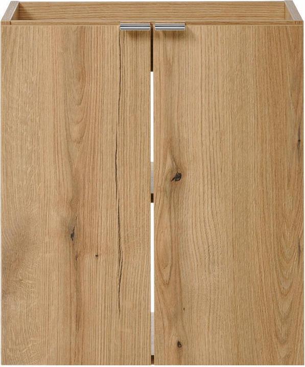 Produktbild En.Casa Waschtisch Skelbolu mit Türen 50x57x39 cm Eicheoptik