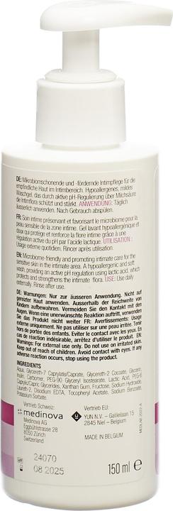 Nutritional values and ingredients Gynoflorelle VGN Prebiotic Wash Disp 150 ml (150 ml, Intimate washing lotion)