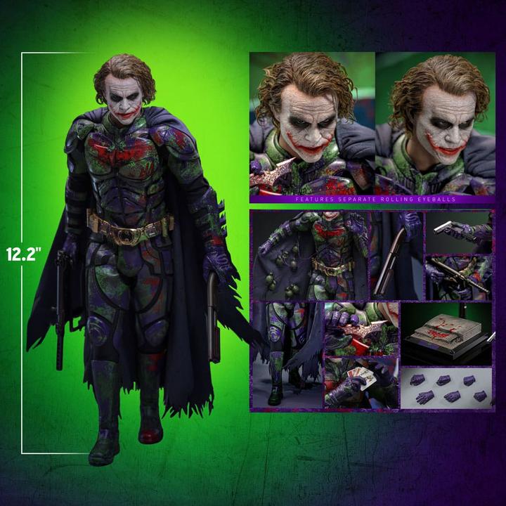 Actual product image Hot Toys The Dark Knight "The Joker - Batman Imposter Version" Exclusive Artisan Edition 1/6 Action Figure