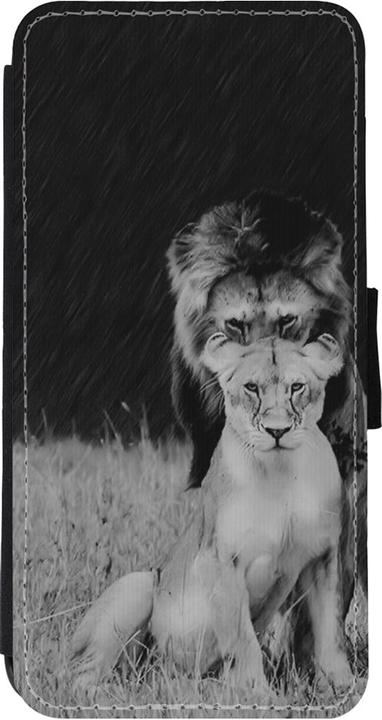 Produktbild PhoneLook Hülle Wallet schwarz Angry lions (Apple iPhone 11)