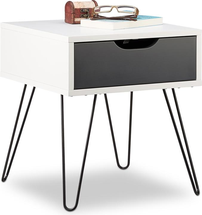 Image du produit Relaxdays Table de chevet (40 x 40 x 44 cm)