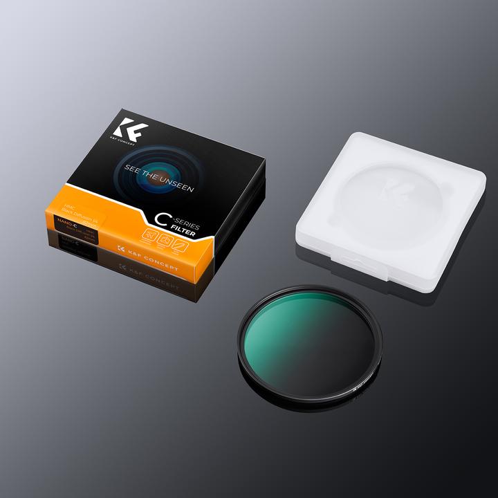 Actual product image K&F Concept 37MM Black Mist Filter 1/4, Ultra-thin 18 layer Green Coatings (C Series)