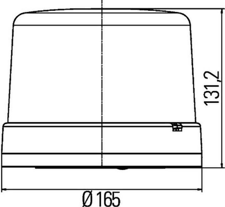 Actual product image HLL LED LIGHT 12/24V BLUE