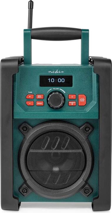 Immagine prodotto Nedis Radio DAB + Versione da tavolo DAB+ / FM 2,2" Monitor bianco e nero Alimentazione a (DAB, FM, Bluetooth)