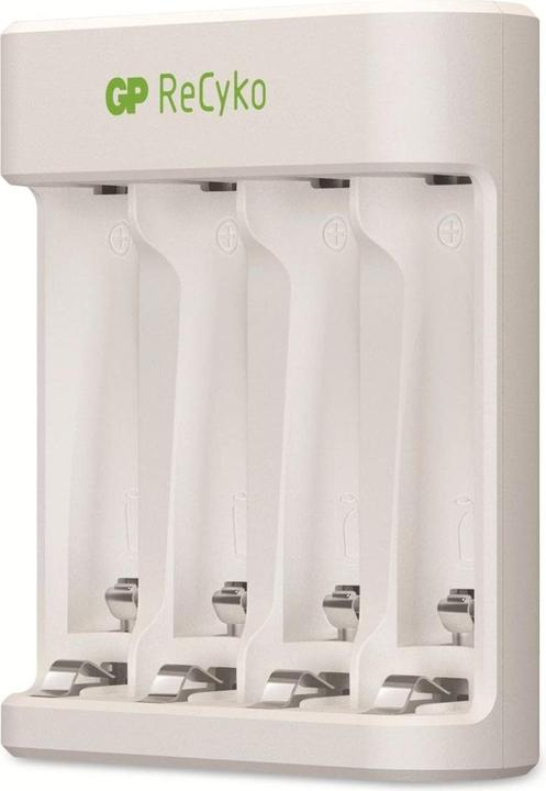Produktbild GP Batteries E411 + 4x ReCyko+ Micro Rundzellen-Ladegerät inkl. Akkus NiMH Micro (AAA), Mignon (AA) (4 Stk., AAA, 850 mAh, Akku)