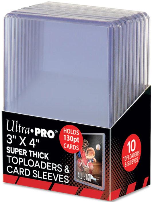 Produktbild Ultra Pro Toploader - 3" x 4" Super Thick 130PT (10 pièces) (Booster Pack)