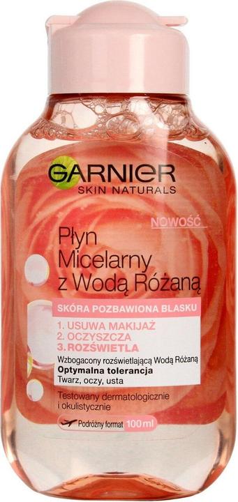Actual product image Garnier Skin Naturals Micellar Liquid With Rose Water 100ml (Foam, 100 ml)
