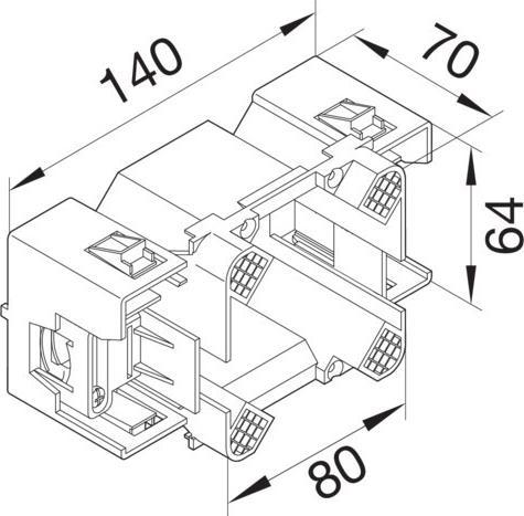 Produktbild Tehalit G2744 Geräteeinbaudose x B) 140 mm x 64 mm 1 St.