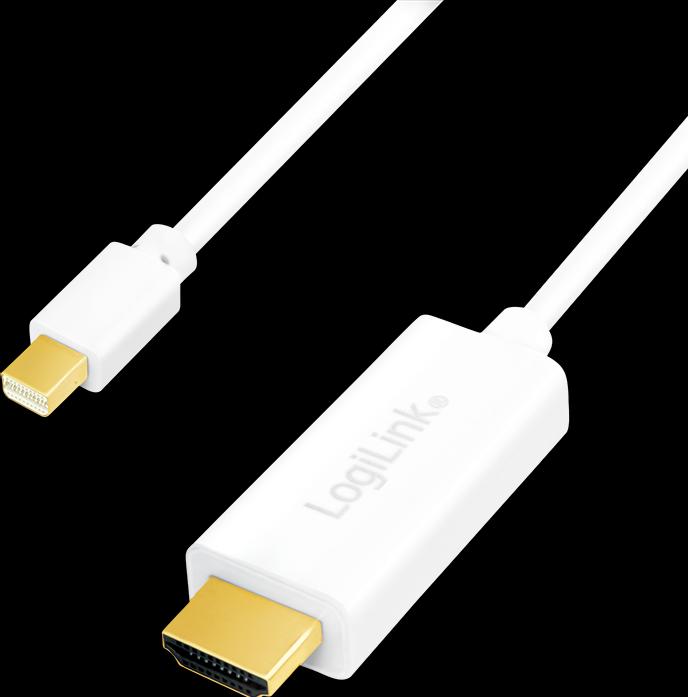 Produktbild LogiLink Mini DisplayPort auf HDMI (2 m, DisplayPort)
