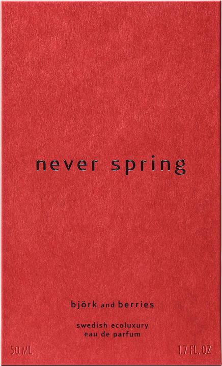 Actual product image Björk & Berries Never Spring Eau de Parfum (Eau de parfum, 50 ml)